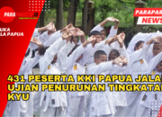431 Peserta KKI Papua Jalani Ujian Penurunan Tingkatan KYU