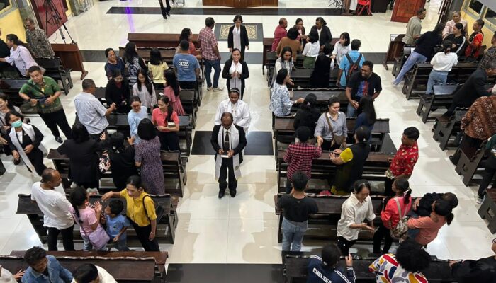 GPI Elim Abepura Gelar Ibadah KPI dan Pawai Obor Sambut Fajar Paskah