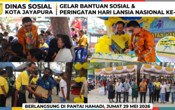 Dinsos Kota Jayapura Gelar Bantuan Sosial dan Peringatan Hari Lansia Nasional ke-30