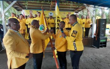 Ketua DPD II Golkar Sarmi Dominggus Catue Resmi Dilantik, Percepat Konsolidasi Menuju Pemilu 2029