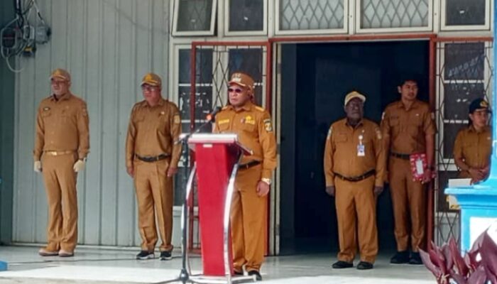 Pimpin Apel, Bupati Puncak Ajak ASN Jaga Disiplin Loyalitas dan maksimal Pelayani Masyarakat