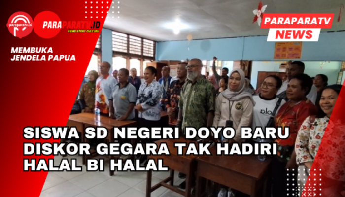Siswa SD Negeri Doyo Baru Diskor Gegara Tak Hadiri Halal Bi Halal