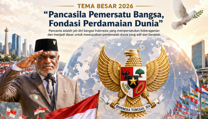 Wali Kota Jayapura Pimpin Peringatan Hari Lahir Pancasila: Pancasila Pemersatu Bangsa dan Fondasi Perdamaian