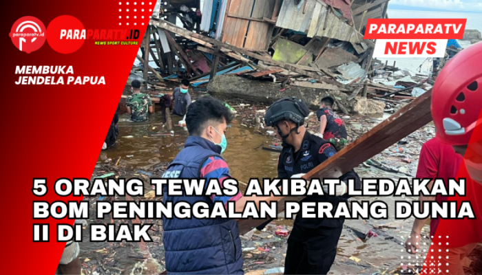 5 Orang Tewas Akibat Ledakan Bom Peninggalan Perang Dunia II di Biak