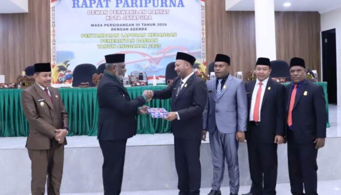 Pertanggungjawaban APBD 2025, Pemkot Jayapura Raih Opini WTP ke‑13 Kali