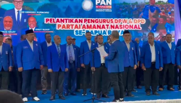Zulhas Kukuhkan Pengurus PAN Se-Tanah Papua, Dorong Kader Papua Menuju DPR RI