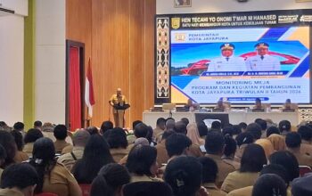 Monitoring Meja Triwulan II 2026, Wali Kota Jayapura Tekankan Percepatan Serapan Anggaran