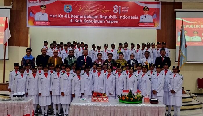 Tutup Rangkaian Peringatan HUT RI ke-81, Pemerintah Kepulauan Yapen Gelar Malam Resepsi