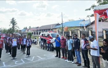 Semarak HUT RI ke-81, Polda Papua Barat Daya dan Sahabat Polisi Gelar Gerak Jalan Indah