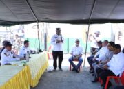 Pimpin Rakor di Lokasi Kebakaran Dok V, Wali Kota Abisai Rollo: Data Harus Akurat, Bantuan Lewat Satu Pintu