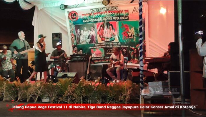 Jelang Papua Reggae Festival XI di Nabire, Tiga Band Reggae Jayapura Gelar Konser Amal di Kotaraja