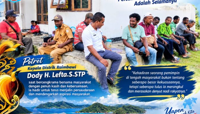Hadir Bersama Masyarakat , Kadistrik Raimbawi Dody H. Lefta Jalin Persaudaraan Dan Serap Keluhan Warga
