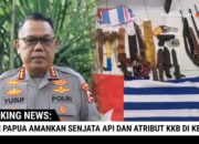 Polisi Amankan Senjata Api dan Atribut KKB Di Keerom, Papua