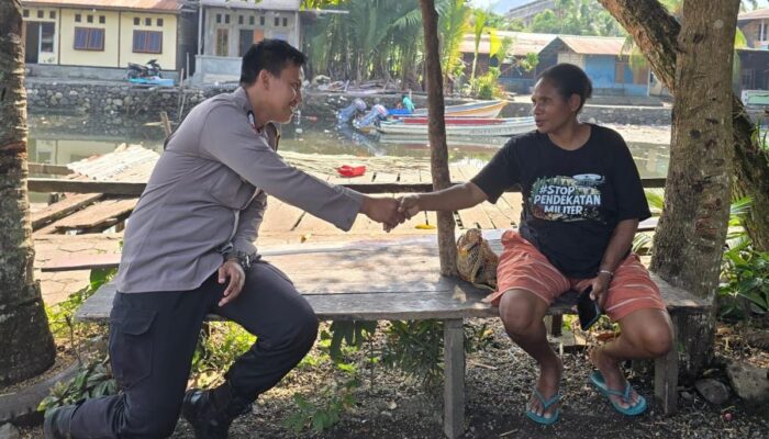 Polri Untuk Masyarakat, Bhabinkamtibmas Kelurahan Serui Jaya Terus Sambang Masyarakat