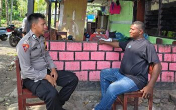 Hadir di Tengah Masyarakat, Brigpol Asrul Terus Perkuat Kamtibmas Kelurahan Serui Jaya
