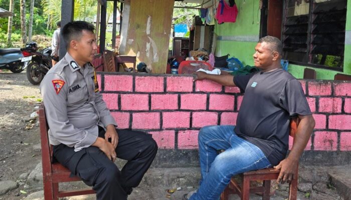 Hadir di Tengah Masyarakat, Brigpol Asrul Terus Perkuat Kamtibmas Kelurahan Serui Jaya