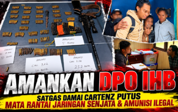 Amankan DPO IHB, Satgas Damai Cartenz Putus Mata Rantai Jaringan Senjata dan Amunisi Ilegal