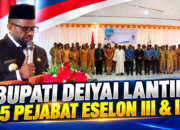 Bupati Deiyai Lantik 45 Pejabat Eselon III dan IV